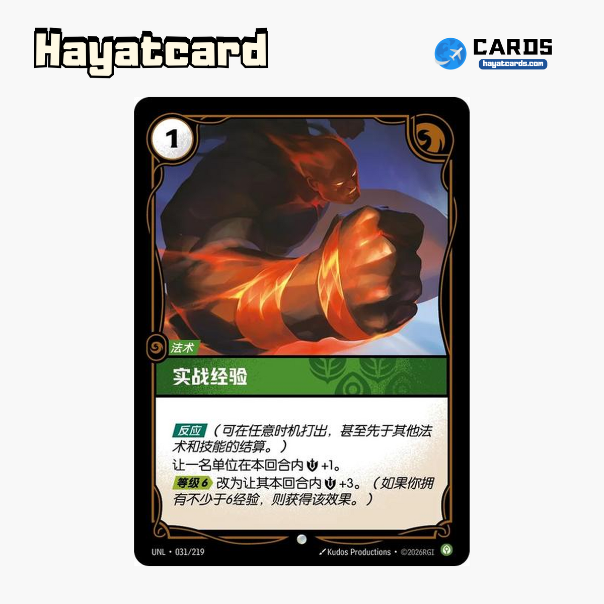 Combat Experience Common UNL·031/219 | Simplified Chinese Riftbound